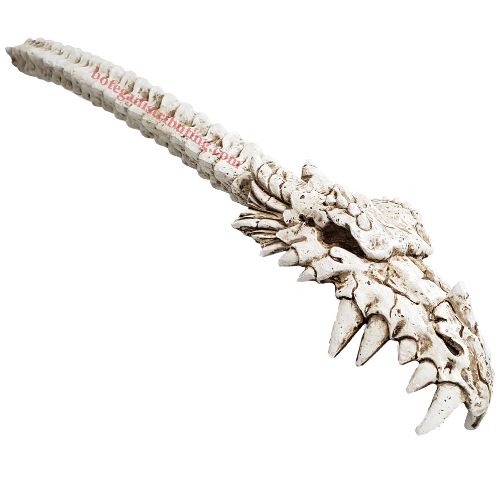 Novelty Dragon Skeleton Arm Back Scratcher Bone Resin Dragon Skull Head