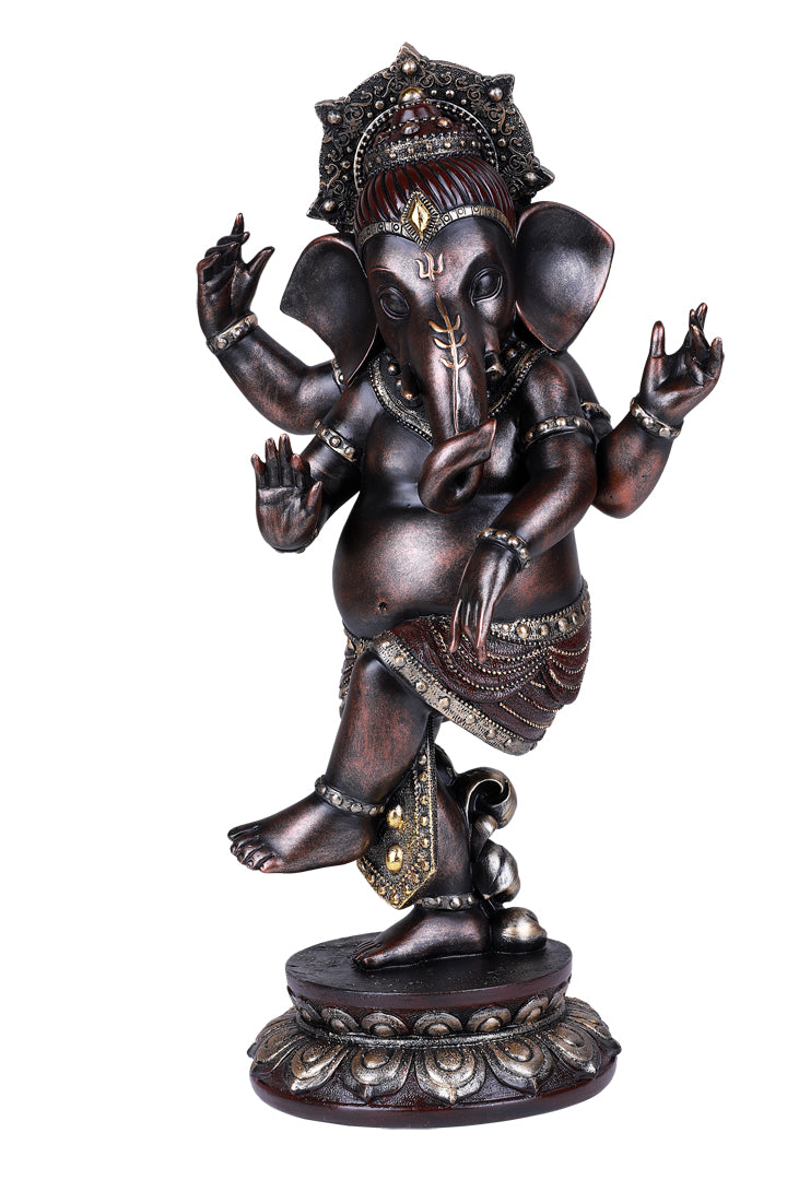 Pacific Trading Dancing Ganesha Statue Figurine New 13 inch