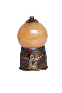 Egyptian Goddess Isis Sand Storm Fortune Ball, 7 1/4 Inch