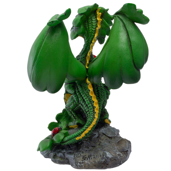 Pacific Giftware Dragon Fantasy Lucky Clover Dragon Resin Figurine