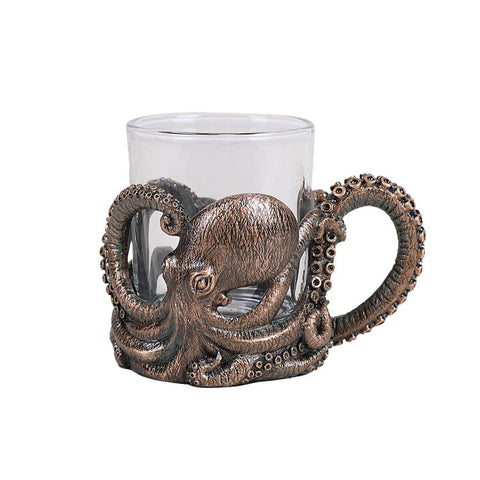 3D Giant Octopus Cthulhu Resin Cup Holder Glass Mug