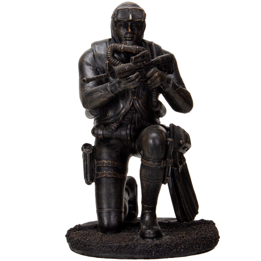 Pacific Giftware America's Finest Brave Soldier Checking Surrounding Military Heroes Collectible Figurine
