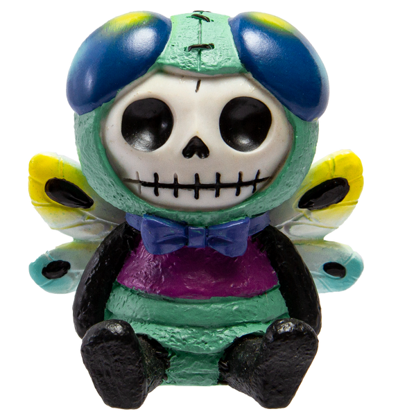 Furrybones Summit Collection Dragonfly Tombo Figurine Decorative Signature Skeleton in Colorful Dragonfly with Cute Wing