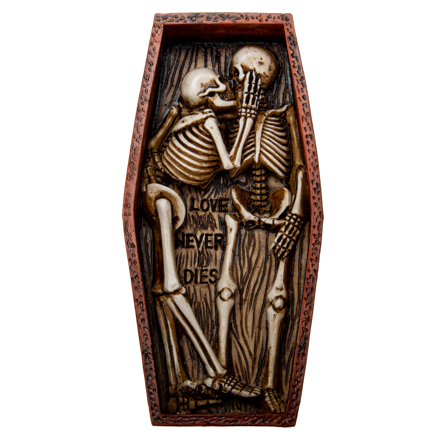 Pacific Giftware Love Never Dies Couple Buried Together in The Coffin Resin Figurine