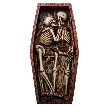Pacific Giftware Love Never Dies Couple Buried Together in The Coffin Resin Figurine