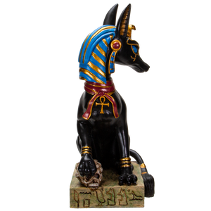 Pacific Giftware Ancient Egyptian God Anubis Sitting Pose Resin Figurine