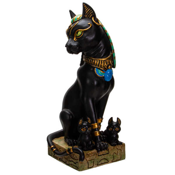 Pacific Giftware Ancient Egyptian Bastet Sitting Pose Resin Figurine