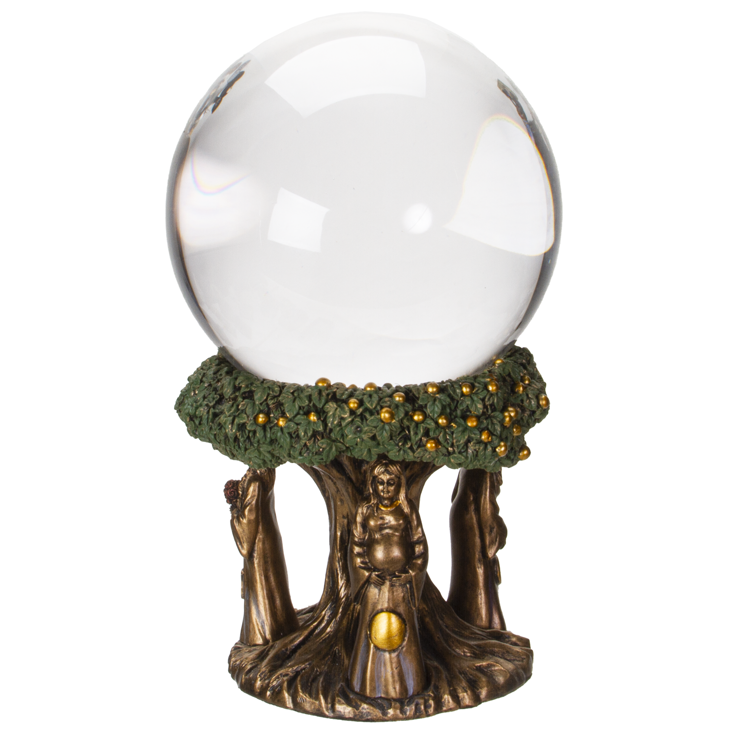 Pacific Giftware Mother Maiden Crone Gazing Glass Ball Resin Figurine