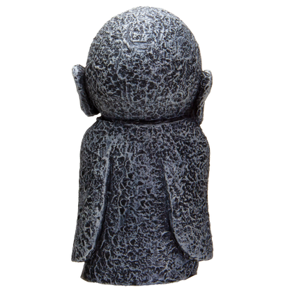 Eastern Enlightenment Happy Japanese Jizo Monk Praying with Mala Prayer Beads Resin Figurine