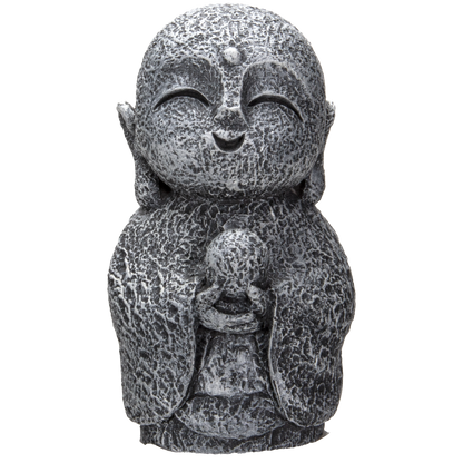 Eastern Enlightenment Happy Japanese Jizo Monk with Wealth Ball Resin Figurine