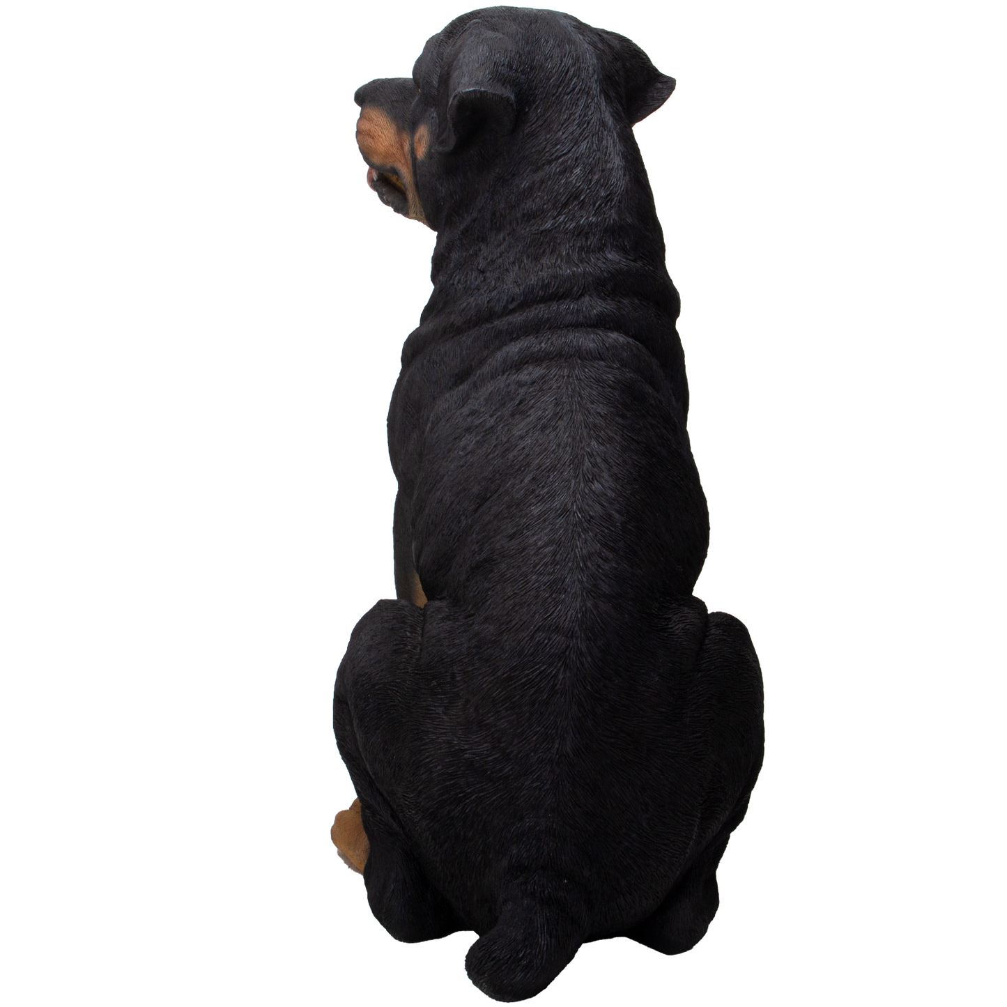 Realistic Large Rottweiler Dog Resin Figurine Statue