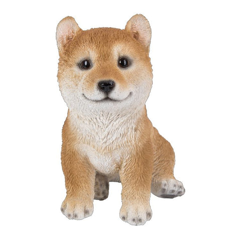 Realistic Japanese Doggy Shiba Inu Collectible Figurine Statue