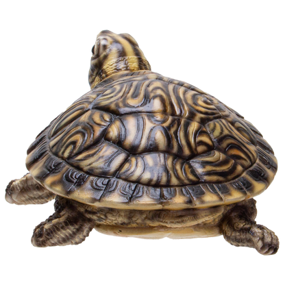 Realistic Yellow Belly Turtle Resin Figurine
