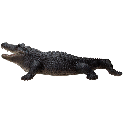 Realistic Animal American Alligator crocodilian Decorative Resin Figurine - 31.5 inches long