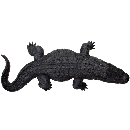 Realistic Animal American Alligator crocodilian Decorative Resin Figurine - 31.5 inches long
