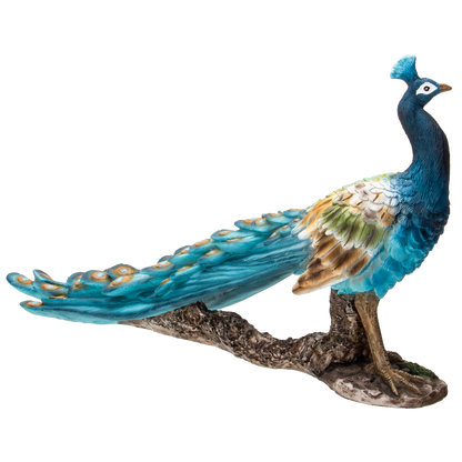 Realistic Animal Beautiful Peacock Home Decor Resin Figurine