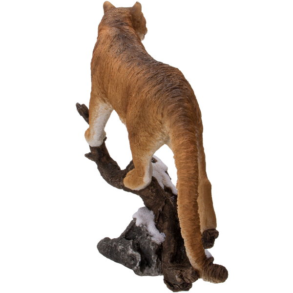 Realistic Cougar Big Cat Resin Figurine Statue