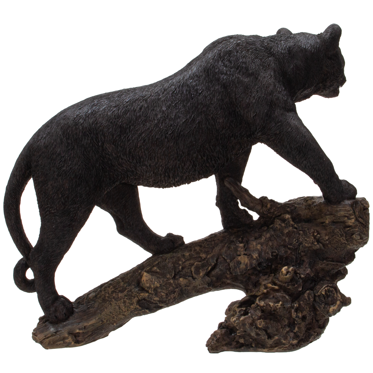 Realistic Big Cat Black Panther Wildlife Leopard Cougar Decorative Resin figurine Statue