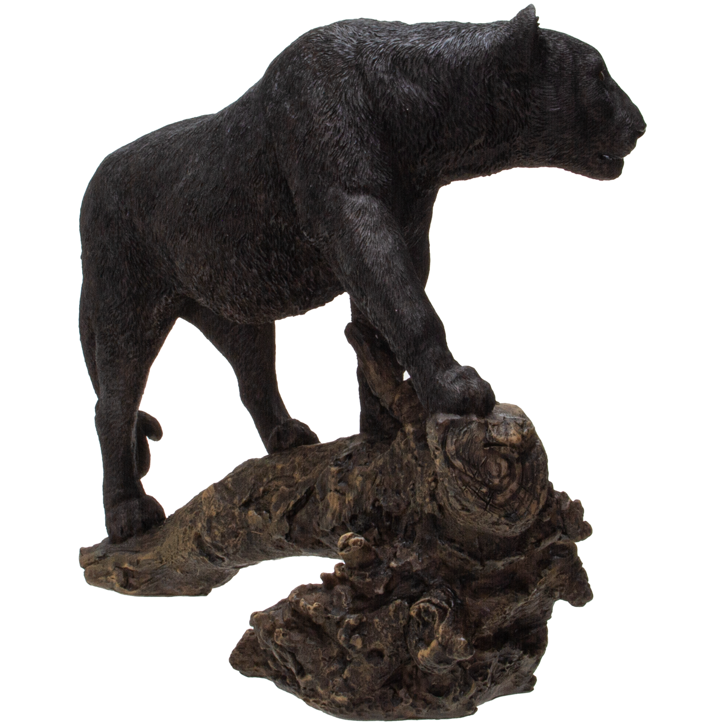 Realistic Big Cat Black Panther Wildlife Leopard Cougar Decorative Resin figurine Statue
