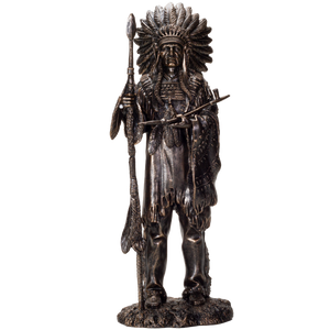 Indian Native American Sculpture Resin Collectible Figurine Statue