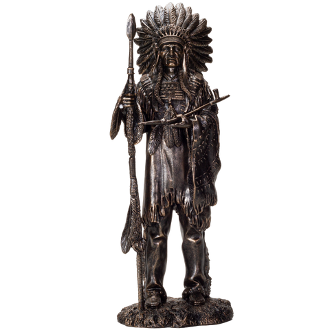 Indian Native American Sculpture Resin Collectible Figurine Statue