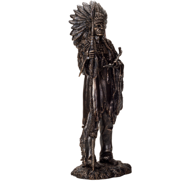 Indian Native American Sculpture Resin Collectible Figurine Statue