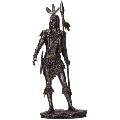 American Indian Warrior with Spear 19.75 inches tall
