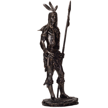 American Indian Warrior with Spear 19.75 inches tall