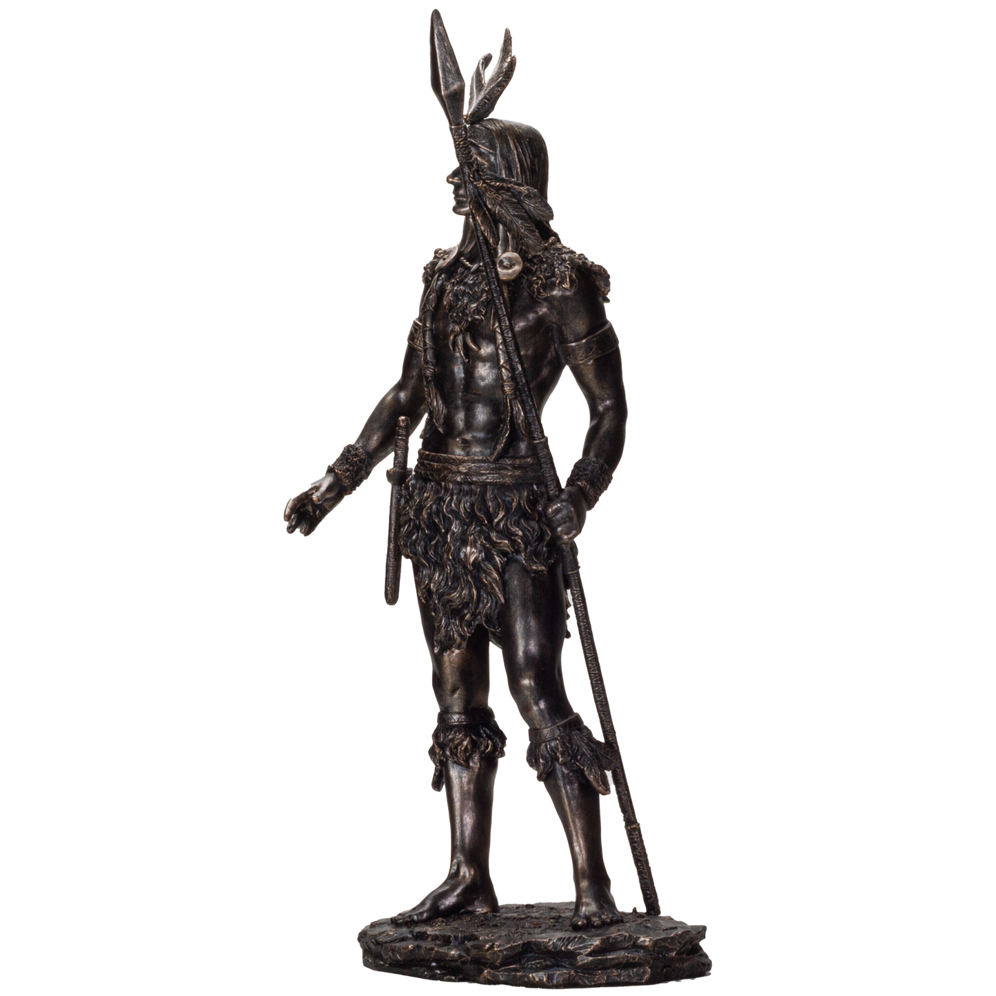 American Indian Warrior with Spear 19.75 inches tall
