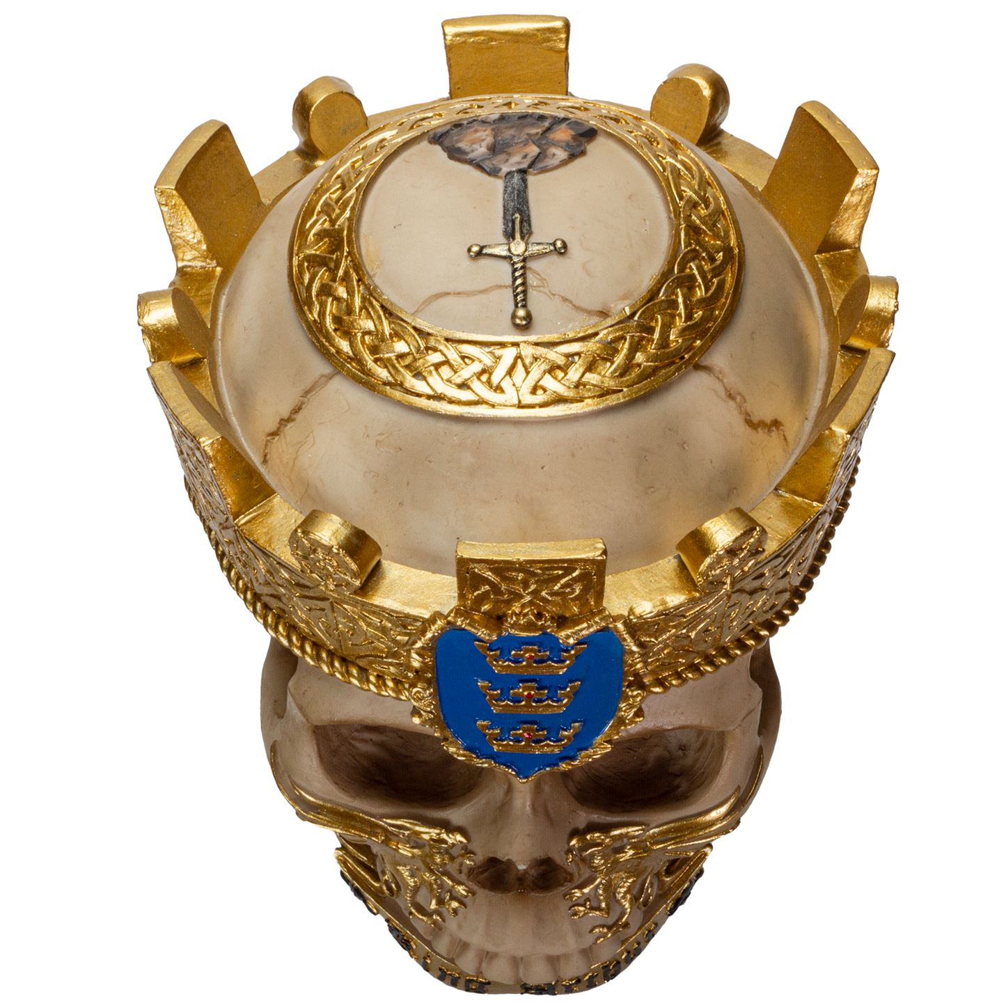 The Knights of The Round Table King Arthur Skulls Resin Skull Figurine