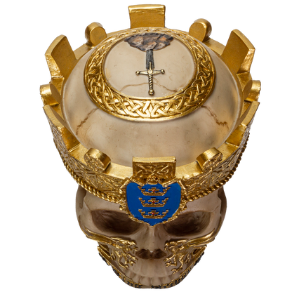 The Knights of The Round Table King Arthur Skulls Resin Skull Figurine