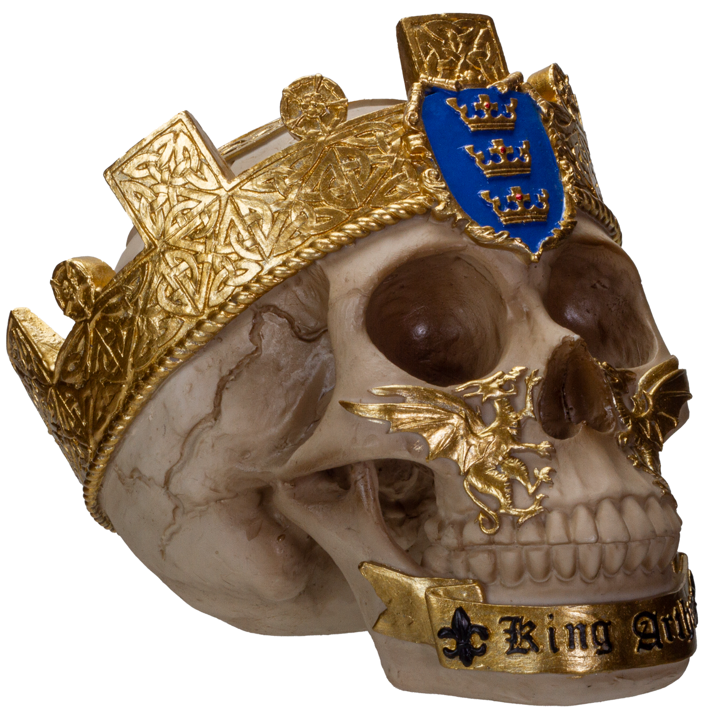 The Knights of The Round Table King Arthur Skulls Resin Skull Figurine
