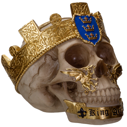 The Knights of The Round Table King Arthur Skulls Resin Skull Figurine
