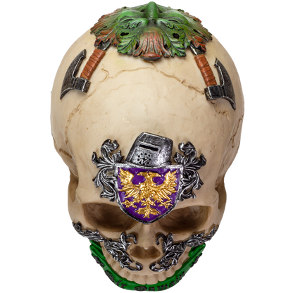The Knights of the Round Table King Arthur's Knight Skulls Sir Gawain Resin Skull Figurine