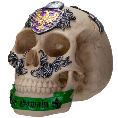 The Knights of the Round Table King Arthur's Knight Skulls Sir Gawain Resin Skull Figurine