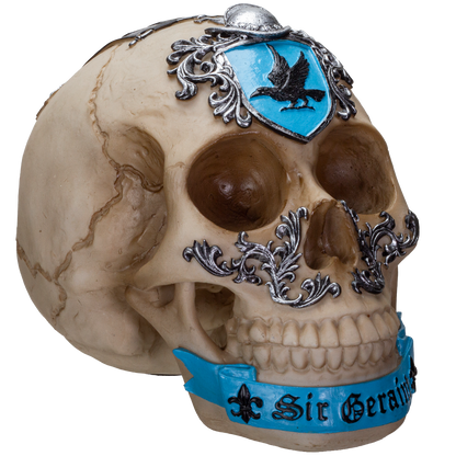 The Knights of the Round Table King Arthur's Knight Skulls Sir Geraint Resin Skull Figurine