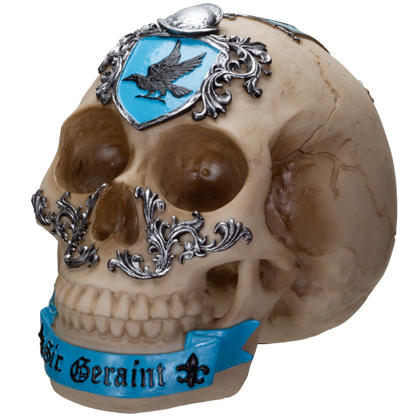 The Knights of the Round Table King Arthur's Knight Skulls Sir Geraint Resin Skull Figurine