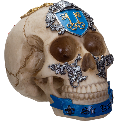 The Knights of the Round Table King Arthur's Knight Skulls Sir Kay Resin Skull Figurine