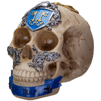 The Knights of the Round Table King Arthur's Knight Skulls Sir Kay Resin Skull Figurine