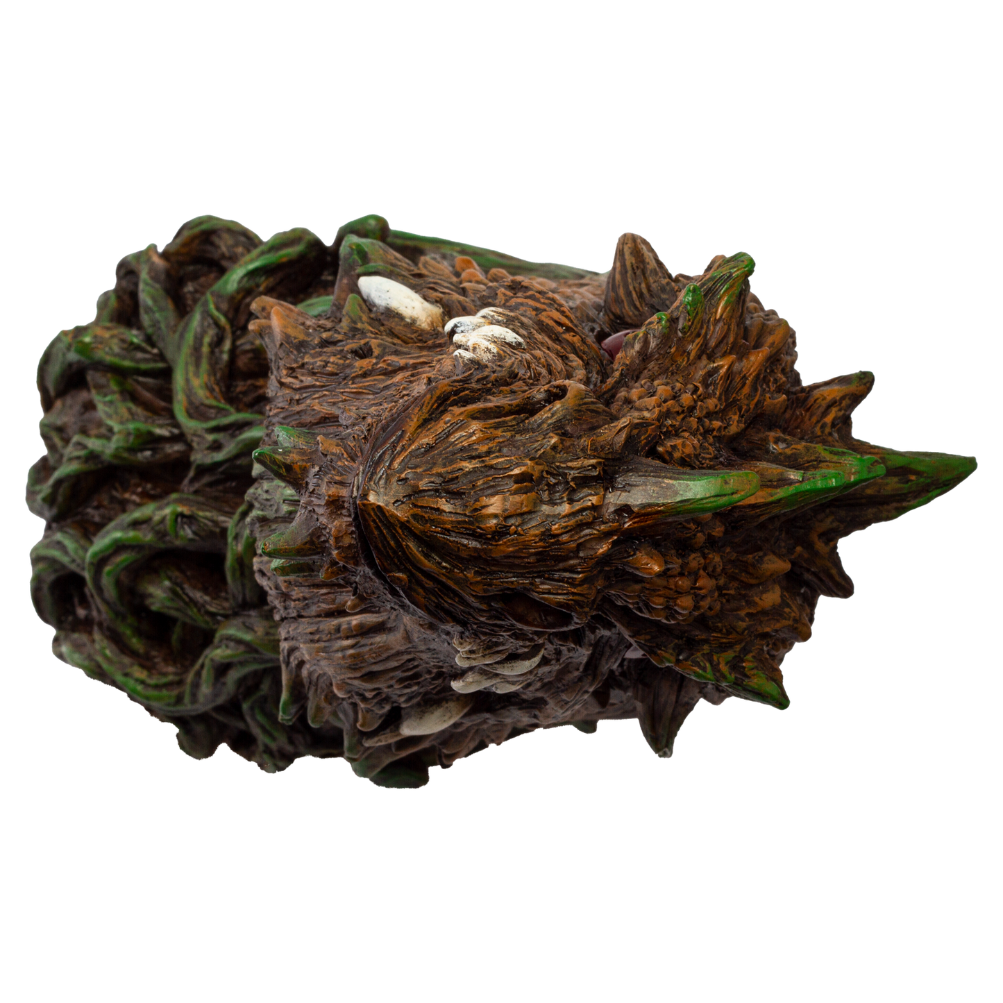 Fantasy World Tree Dragon Head Figurine with LED eyes Wall Plaque