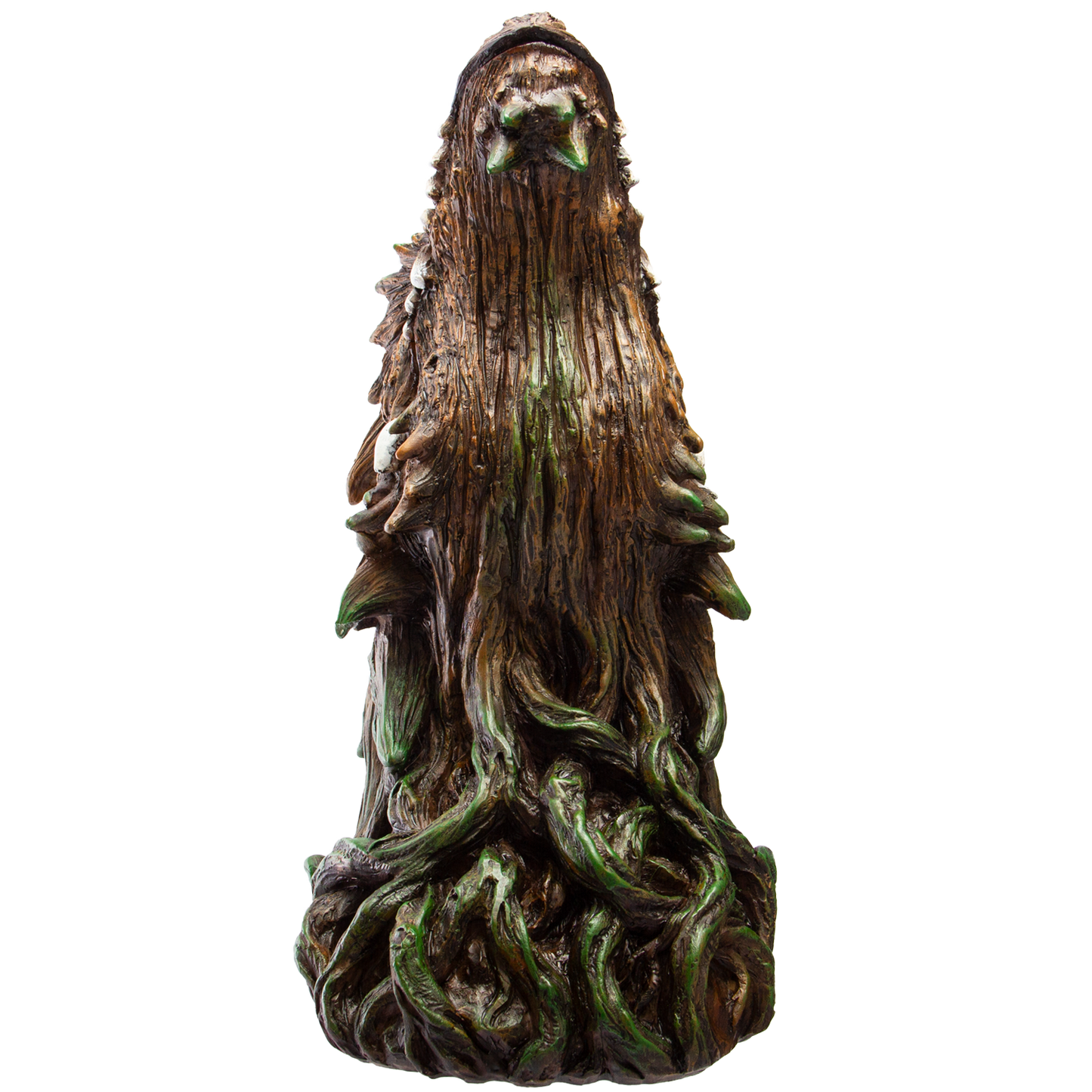 Fantasy World Tree Dragon Head Figurine with LED eyes Wall Plaque
