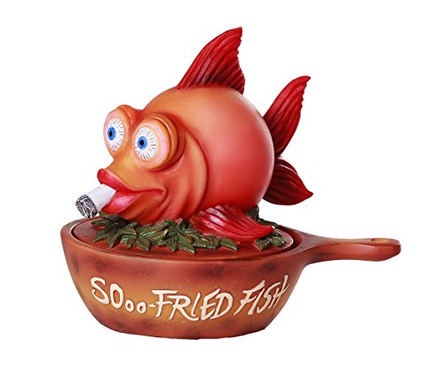 "SOooo Fried" Stoned Weed Smoking Fish Stash Box Novelty Trinket Box