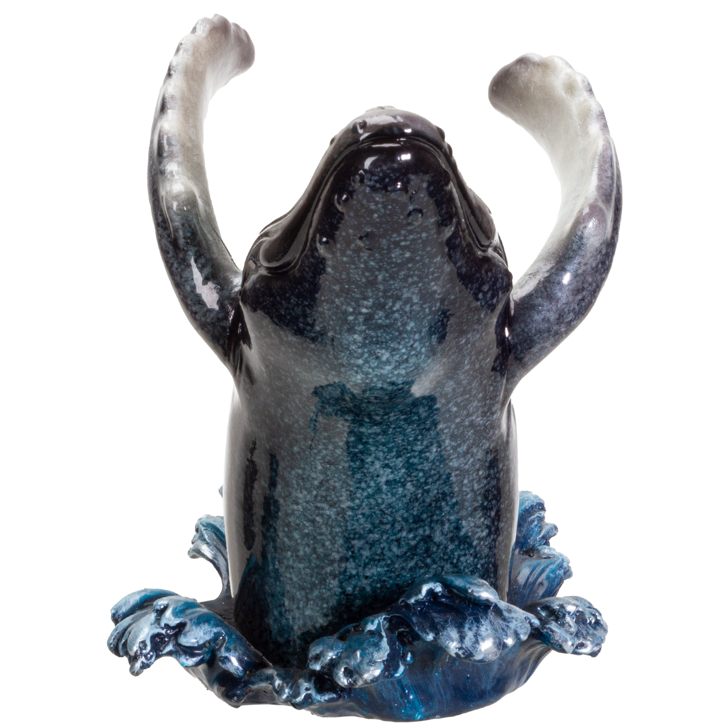 Pacific Gray Whale Sea Dweller Wine Holder Resin Figurine Statue