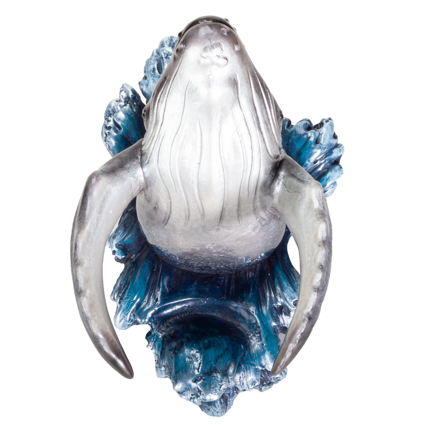 Pacific Gray Whale Sea Dweller Wine Holder Resin Figurine Statue