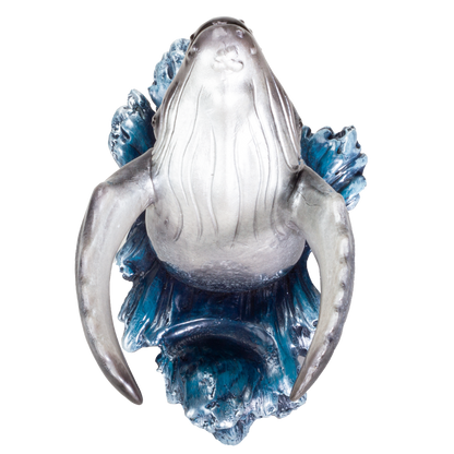 Pacific Gray Whale Sea Dweller Wine Holder Resin Figurine Statue