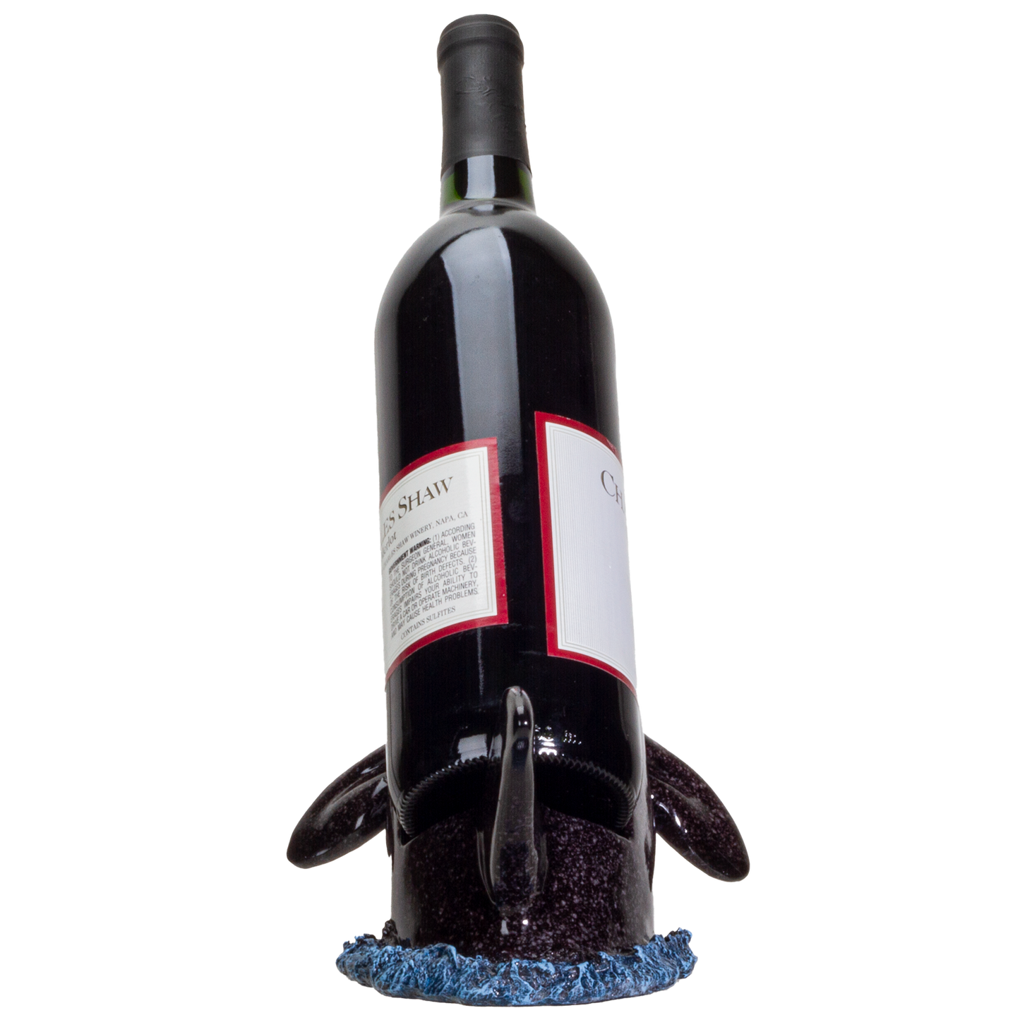 Ocean World Orca Killer Whale Wine Holder Home Decor