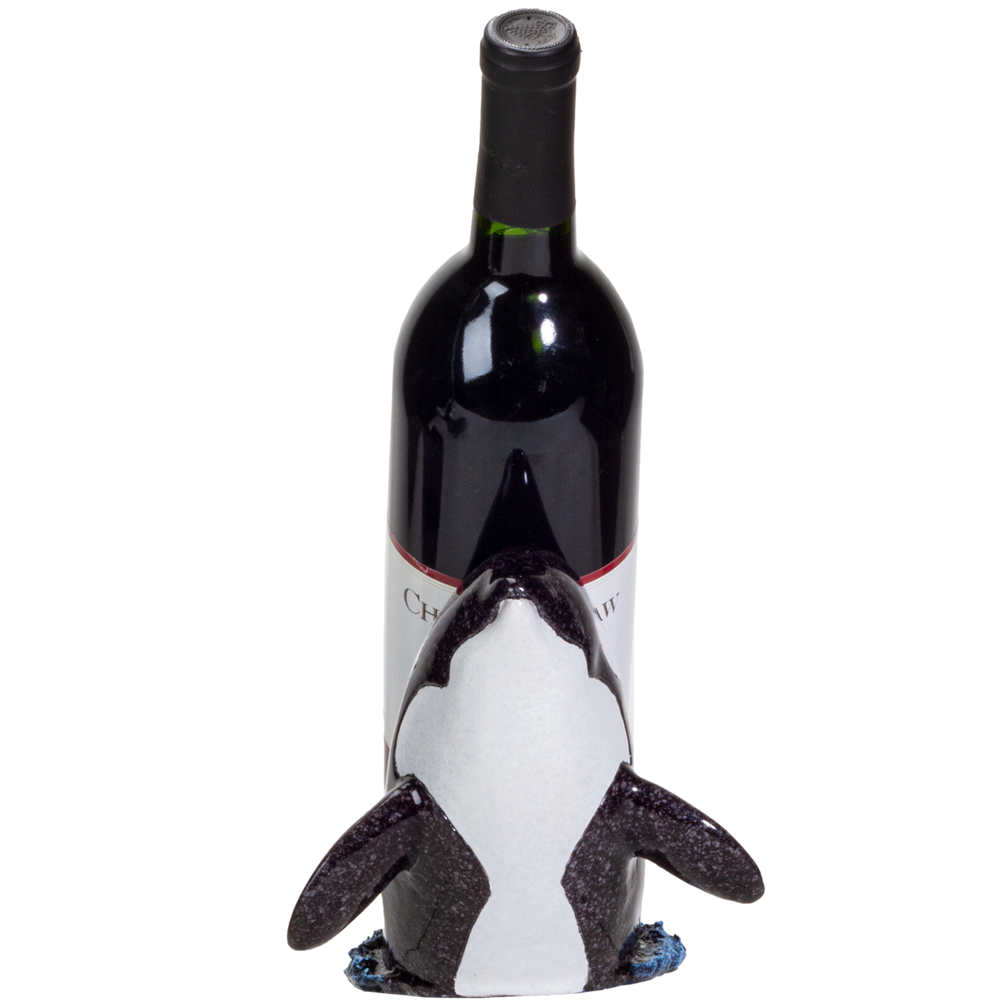 Ocean World Orca Killer Whale Wine Holder Home Decor