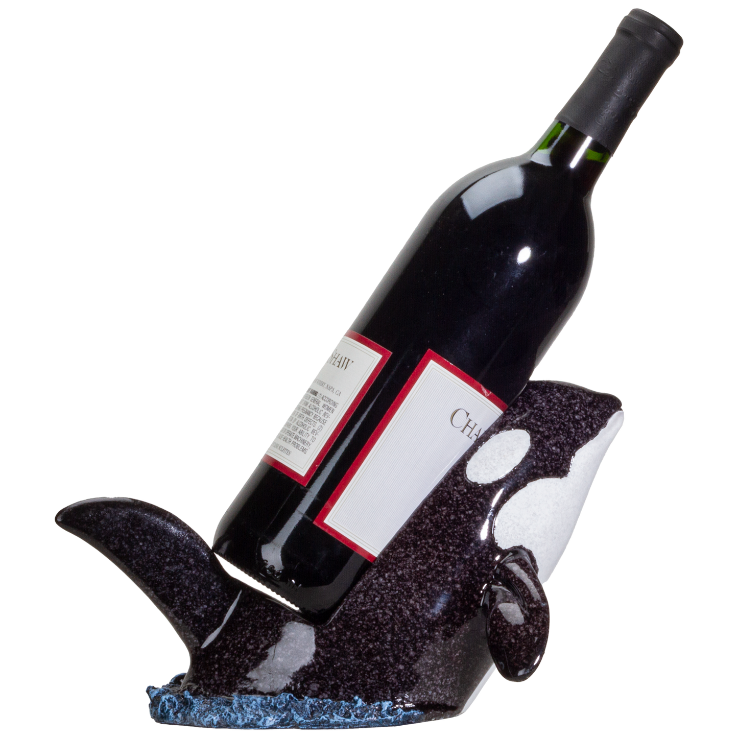 Ocean World Orca Killer Whale Wine Holder Home Decor