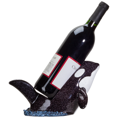 Ocean World Orca Killer Whale Wine Holder Home Decor