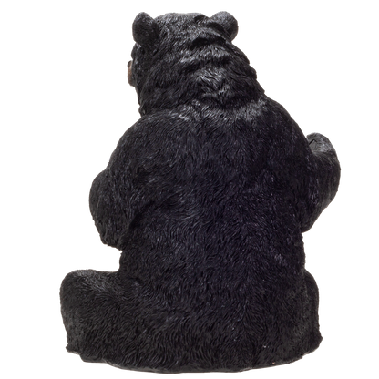Black Bear Wine Holder Resin Figurine Statue